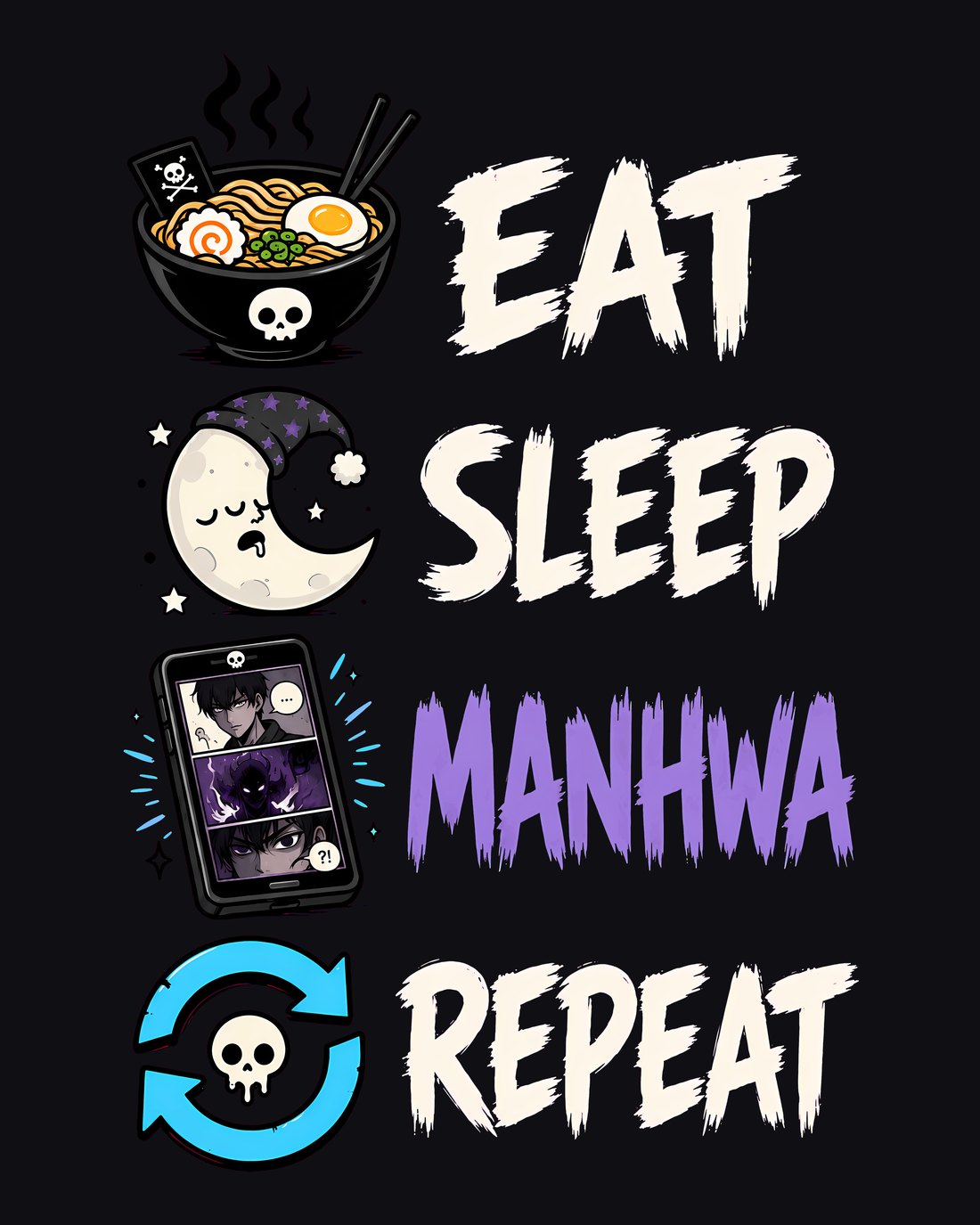 Eat Sleep Manhwa Repeat Tee