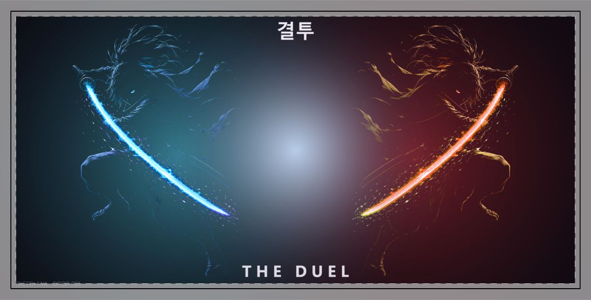The Duel Desk Mat on the garment