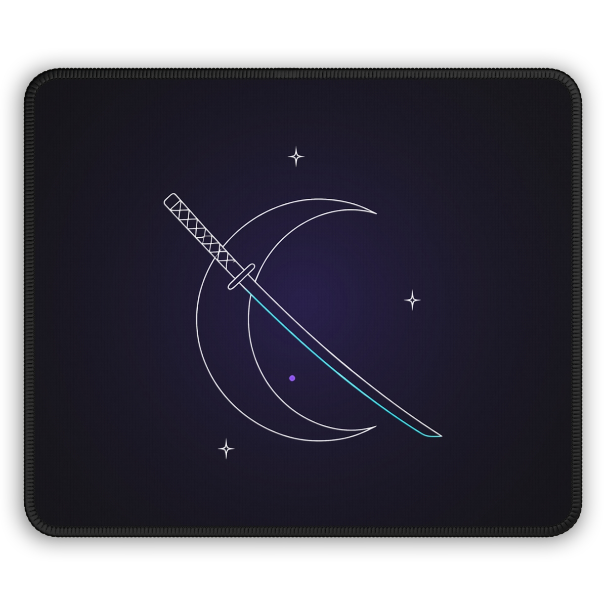 Crescent Blade Mouse Pad on the garment
