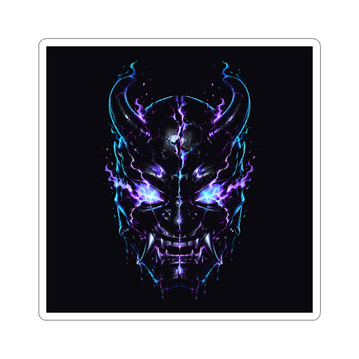 Hollow Oni Sticker on the garment