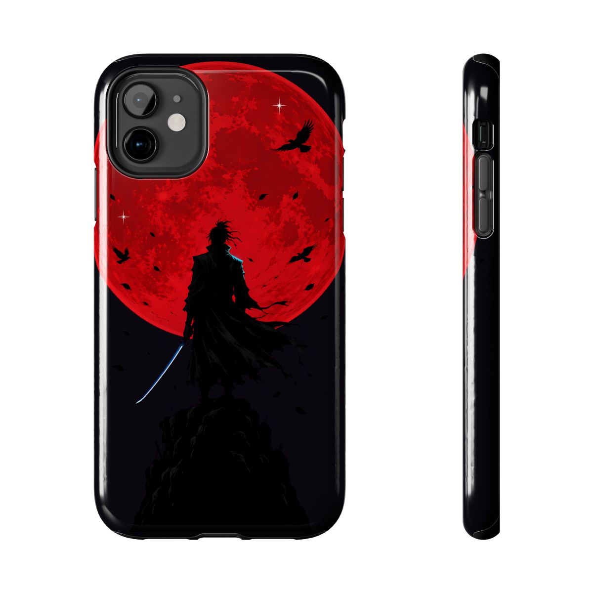 Red Moon Phone Case on the garment