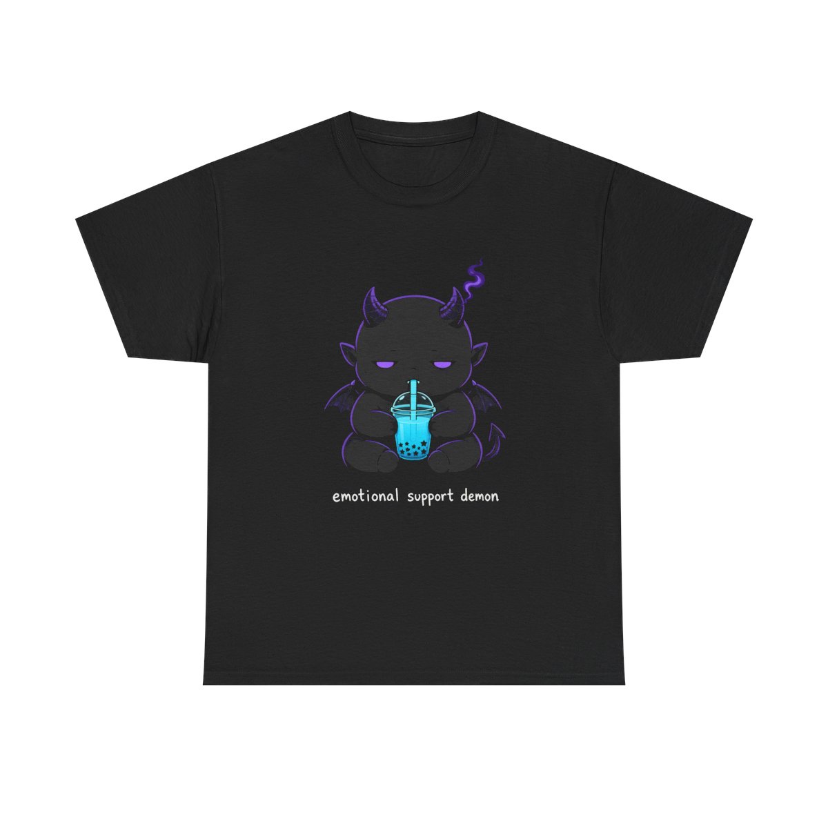 Emotional Support Demon Tee on the garment